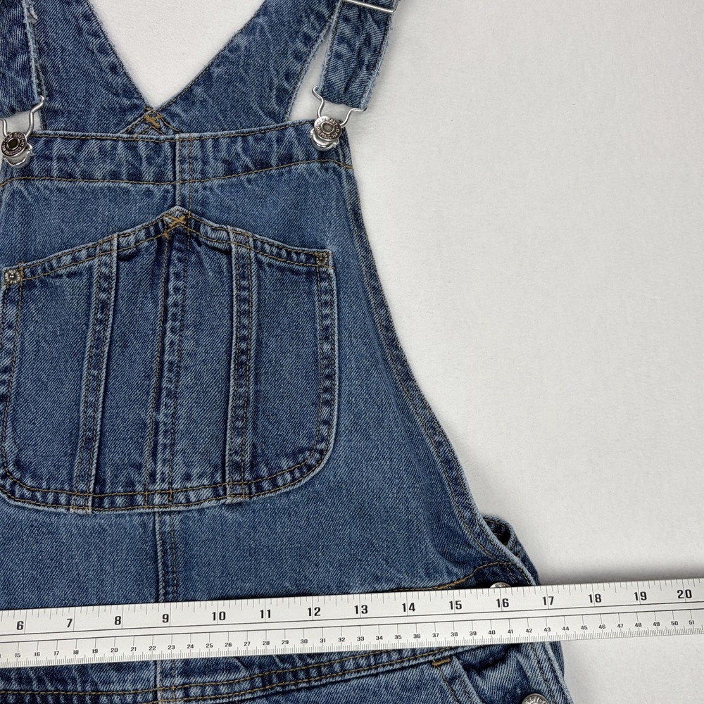 Old Navy Womens Blue Denim Carpenter Overalls Straight Leg Size 6 - Picture 6 of 9